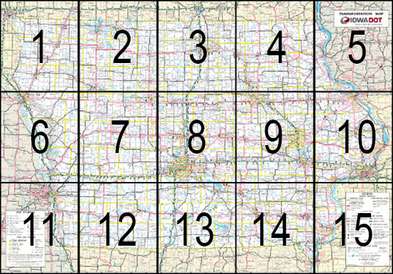 Iowa transportation Map