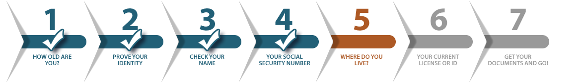 Step 5 of 7 - Where do you live?