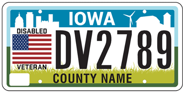 Disabled Veteran plate